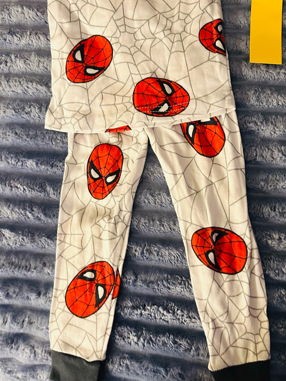 Marvel White and Red Spider-Face Kids Pajama Set